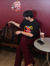 ASCLO ヒューチャーフラワーショートスリーブTシャツ(2color)