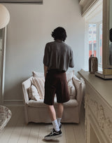 Tamis linen belted half pants