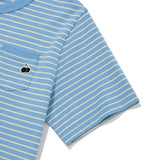 UNI MONO CHERRY STRIPE T-SHIRT [SKY]