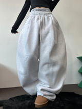 シープ/  ストリング 🐑ワイドビッグヒップバルーンロングパンツ🤍🩶🖤3カラー