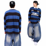 Oversized Old-School Stripe Polo Shirt