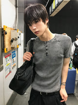 ウォッシュド ヘンリー ニット