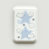 [Macsafe] Angel Cat MagSafe Leather Card Wallet
