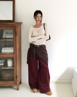 Middle Carpenter Detail Long Pants