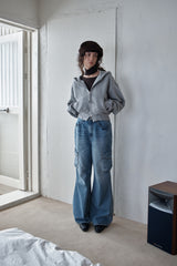 WESTERN BOLD STITCH HOODIE - MELANGE