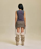 CROSS WING TWO TONE SLEEVELESS_PU