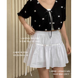 RIBBON SHIRRING SKIRT PANTS