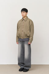 Seto Cropped Washed Blouson