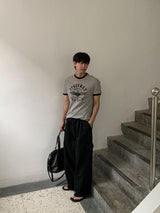 [Shoulder +3cm] WEI Muscle Fit Ringer Short Sleeve T-Shirt