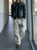 Sculp Crop Western Denim Jacket (No.848)