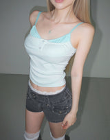 blink denim low shorts 