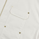 [UNISEX] C.O.M.E Mechanic Short Sleeve Work Jacket (White)