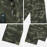 No.1377 camo washed snap wide PT