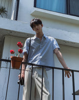 Aaron Summer Basic Half Crop Shirt