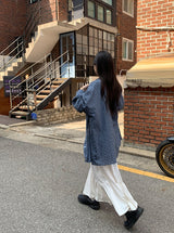 [unisex] Tail Overfit Pocket Check Shirt