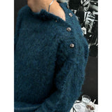 [Unisex] Wool hair button knit(3color)