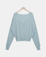Seul Deep V-Neck Long-Sleeve Knit