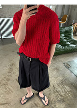 [Unisex] Summer boucle half knit(4color)