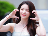 [IDLE Shuhua Necklace] クリスタルバタフライセレナードカラーボーンネックレス
