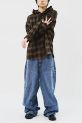 Venny Check Hooded Shirt (3color)