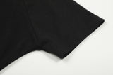 Lettering Round Half T-shirt