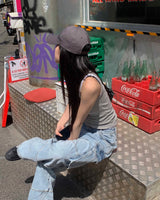 (Unisex) Monster cargo denim pants