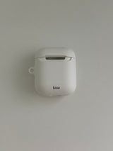 ラブミュージックホワイトairpodsケース