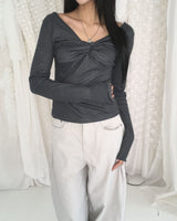 Twisted stripe T