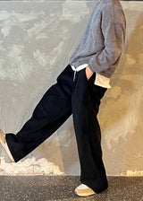 Velor ribbed man to man 4COLOR