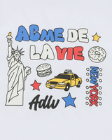 25FW WOMAN NY IMAGE CROP SHORT SLEEVE T-SHIRT WHITE