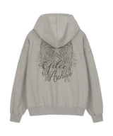 STAR WING HOOD ZIP-UP_GY
