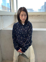 マナコ フラワー フード ジップアップ