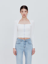Hook square top (white)