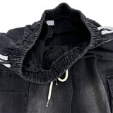  denim track cargo pants