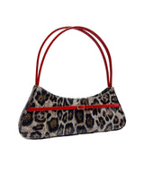 Mini Buckle Small Baguette Bag - Pretty Leopard