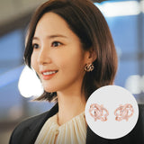 Authentique Earrings 14K (Diamond setting)