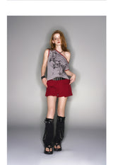 2025 Spring/Summer New Large Pocket Red Shorts
