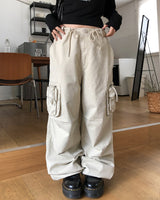 フェイド染色ウォッシュ加工マルチカーゴパンツ
