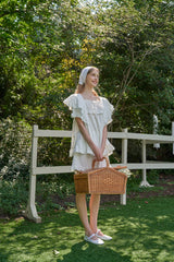 ULLALA PAJAMA Lila Short-sleeve Two-piece Ivory[24162WTSSN]