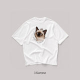 [A-T0302] アンニョンキャット半袖Tシャツ (6タイプ)