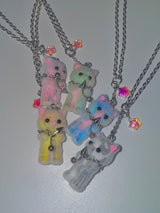 ギャングスターマーブルキャットネックレス (5color)
