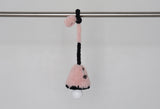 pink black fur light