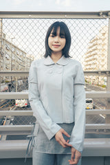 スカートレイヤードパンツ (グレー)