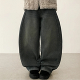 Teen Zanstripe washing denim wide pants [Long & Short]