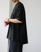 BT スリットオーバーフィットハーフTシャツ ブラック