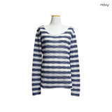 (2color) Border Sheer Openwork Knit