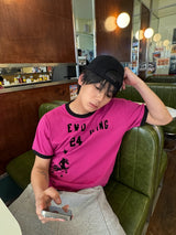 エンデュアリングユニコーンリンガークロップショートスリーブ ピンク