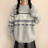 Ford Nordic Round Loose Fit Wool Knit