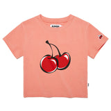 シグネチャービックチェリークロップTシャツ【ライトオレンジ】