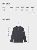 Pigment Henley Neck Long Sleeve 3COLOR